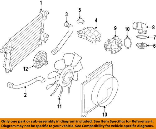 Ford oem 9l3z-8592-b engine coolant thermostat housing