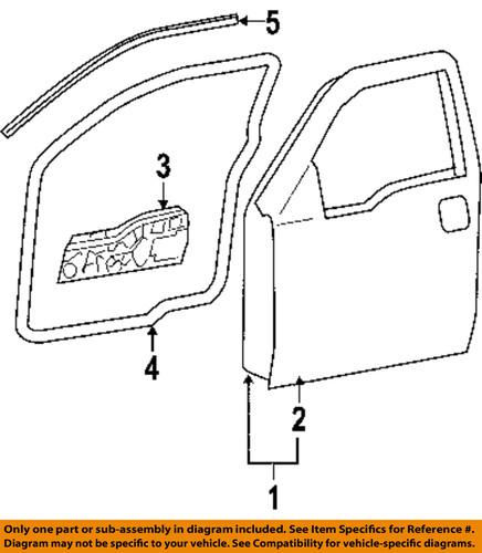 Lincoln oem 7l3z1620708a front door-weather strip on body