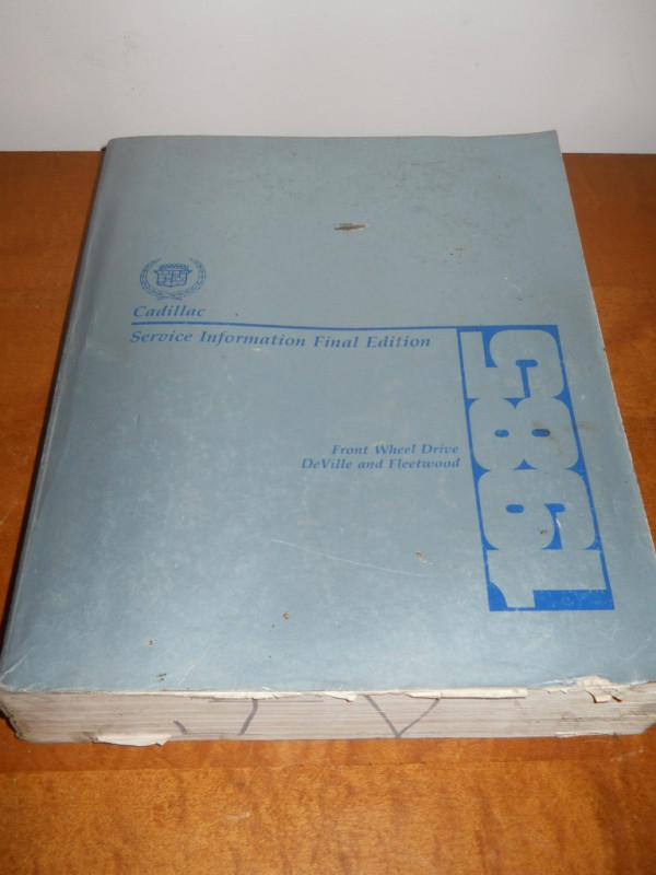 1985 cadillac deville fleetwood fwd original h-2114 service information manual