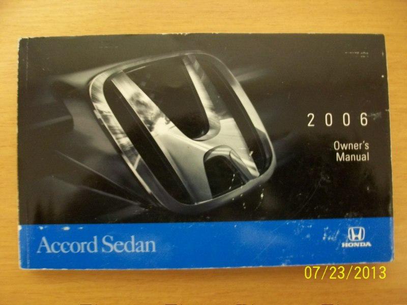 2006 honda accord sedan   owners manual