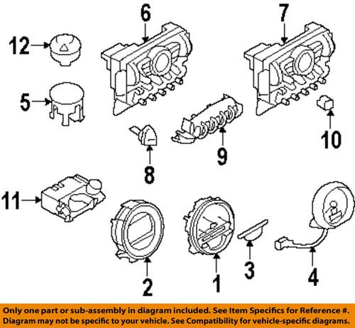 Mini oem 61359299332 cluster & switches-start button