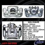 Centric parts 141.51640 rear left rebuilt caliper with hardware