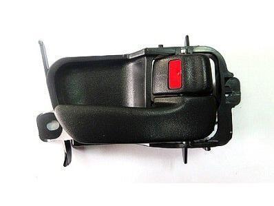 Passenger side door handle passenger side front inner smooth black,with abs