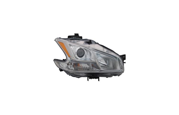 Right passenger side replacement headlight halogen type 09-10 nissan maxima