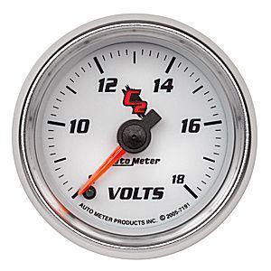 Autometer c2 2 1/16" voltmeter gauge # 7191 