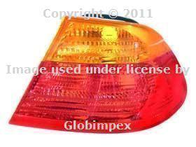 Bmw e46 conv (00-03) tail light usa red+yellow right oem + 1 year warranty