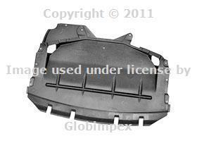 Bmw e39 a/t engine shield splash quard center front genuine + warranty