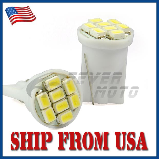 Us new led 8 smd tail turn signal parking light lamp bulb wedge indicator corner