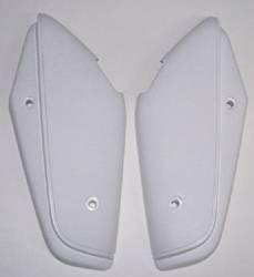 New mopar white bucket seat hinge covers 1968-69 b-body 1967-69 a-body