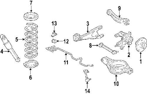 Toyota 4853142140 genuine oem factory original shock absorber