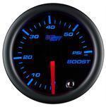 Diesel truck glowshift tinted 7 gauge series boost gauge black