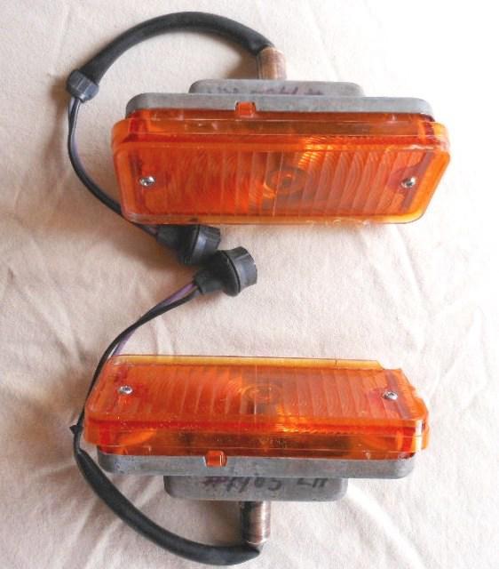 Nice original gm front park turn signal lamps 67 68 chevy truck suburban panel 