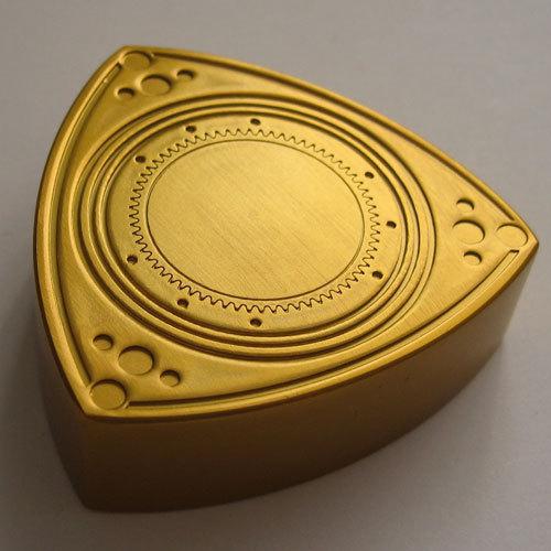 Rotor shaped brake or clutch master cylinder cap cover rx-7 rx7 12a 13b 20b gold