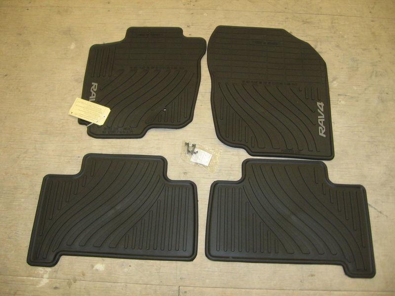 Toyota rav4 07-13 2013 4-pc oem factory all weather rubber floor mats