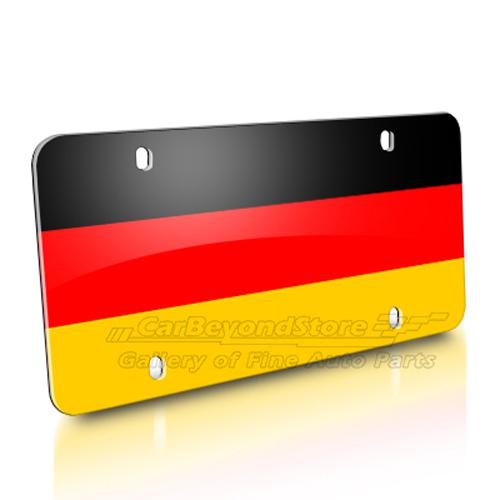 German flag auto marque license plate, high-quality polycarbonate material