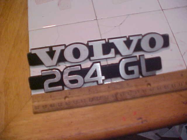 1976 volvo 264 gl trunk emblems