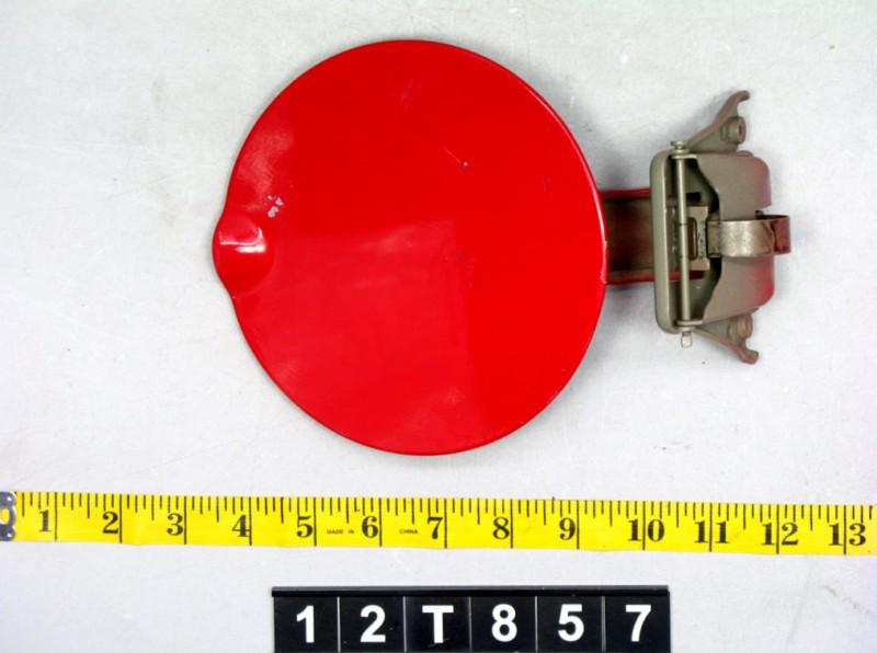 00 mustang fuel filler door lid gas tank cover cap oem red 12t857