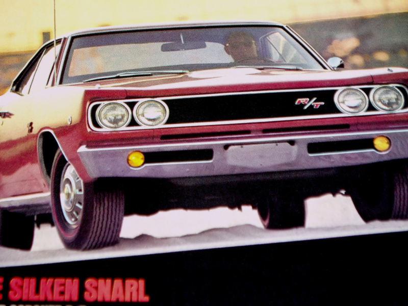 1968 dodge coronet r/t print ad-picture/poster/sign/rt/440/426 hemi v8 engine/69