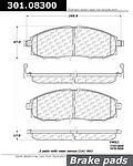 Centric parts 301.08300 front premium ceramic pads