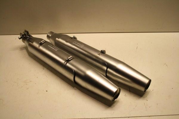 Harley davidson softail fatboy exhaust exhaust muffler kit set 2010 2011 2012