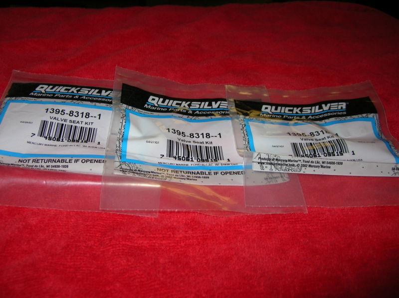 Three quicksilver mercury value seal kit  # 1395-8318-1 free priority shipping!