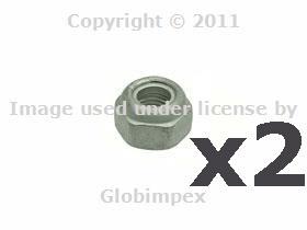 Bmw mini lock nut strut to mount front left +right (2) + 1 year warranty