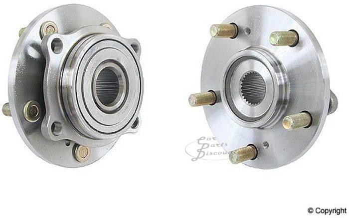 Skf front hub and bearing assembly