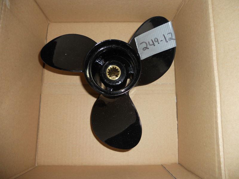 Nissan tohatsu 50 - 70hp aluminum propeller 142009 353-64109-03 blade (#249-12)