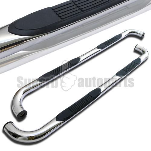 2004-2008 ford f150 supercrew cab 3" side rail step bars running board chrome