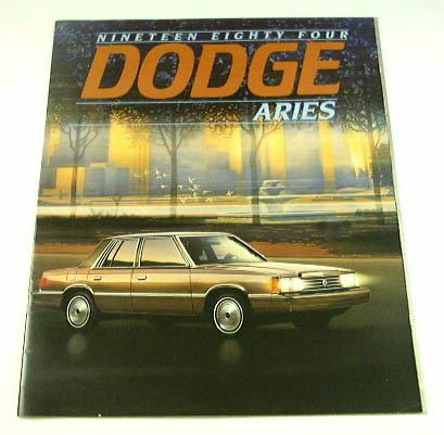 1984 84 dodge aries brochure custom se and wagon