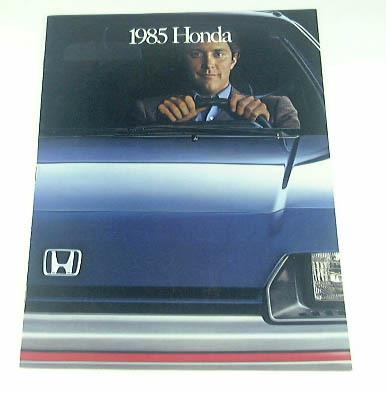 1985 85 honda brochure civic accord prelude