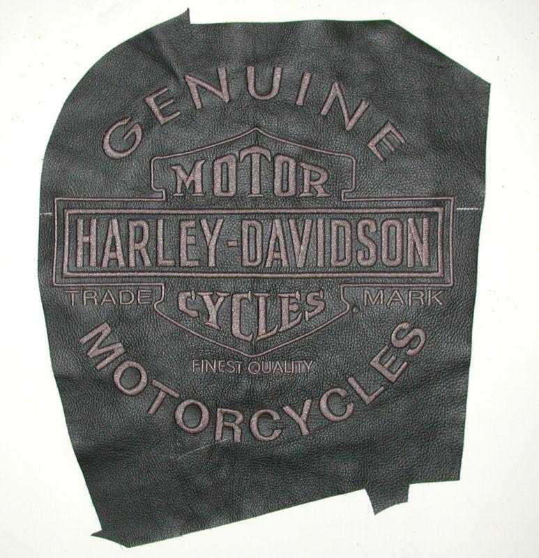 Harley-davidson black leather original embroidery from back of jacket