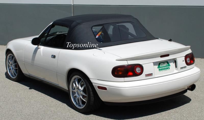 Mazda miata 1 piece convertible top w/ plastic window 1989-05, cabrio vinyl new