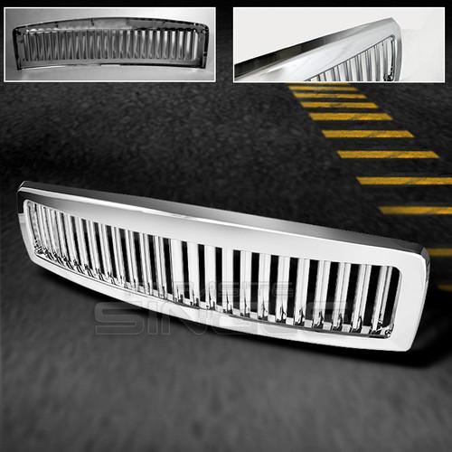 94-01 dodge ram pickup racing sport chrome vertical style front grille grill