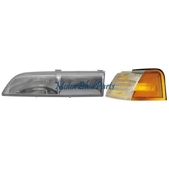 89-93 thunderbird headlight+corner light driver left lh