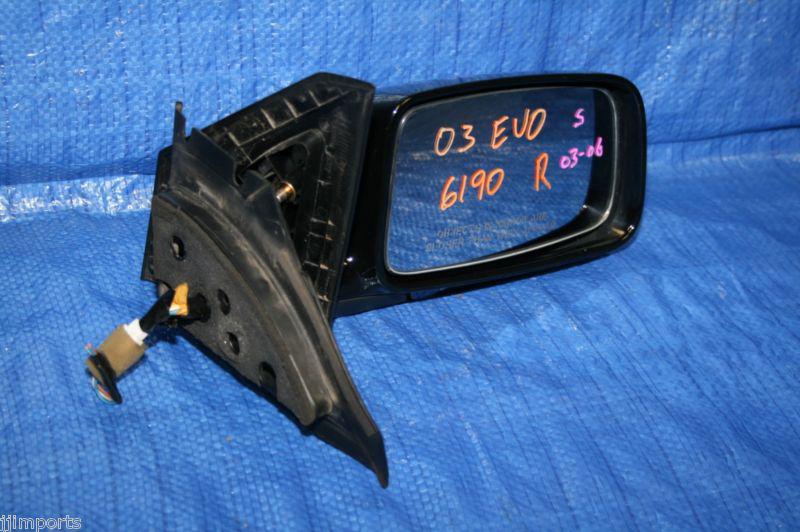 03 04 05 06 lancer evolution 8 right passenger door mirror evo9 evo8 ct9a