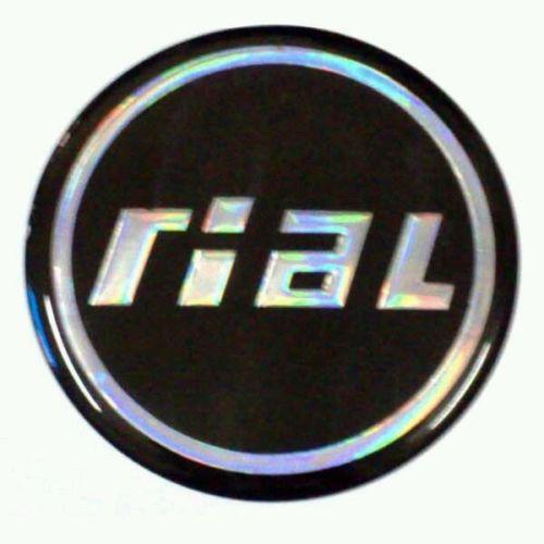 Rial resin sticker wheel center cap emblem logo 64mm. 4pcs