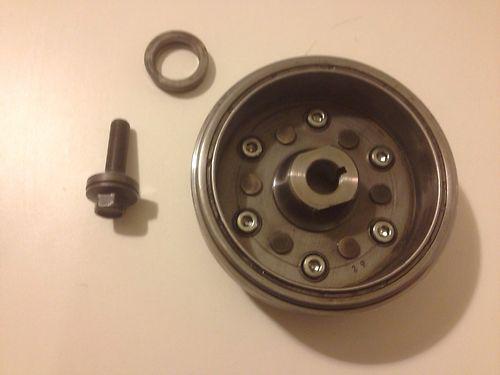 Flywheel of a 2000 honda 400 ex will fit 99-04 models bolts and spares included.