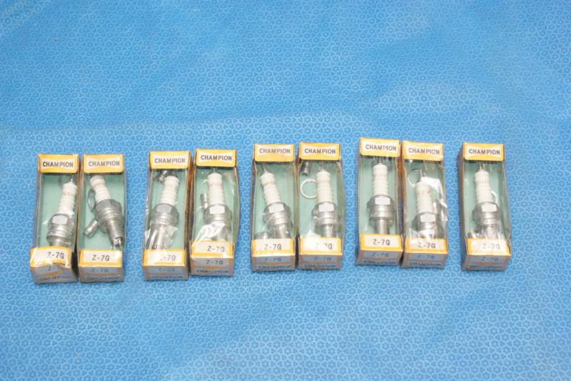 (set of 9) champion z7g spark plugs