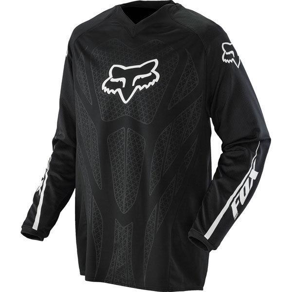 Black l fox racing blackout youth jersey