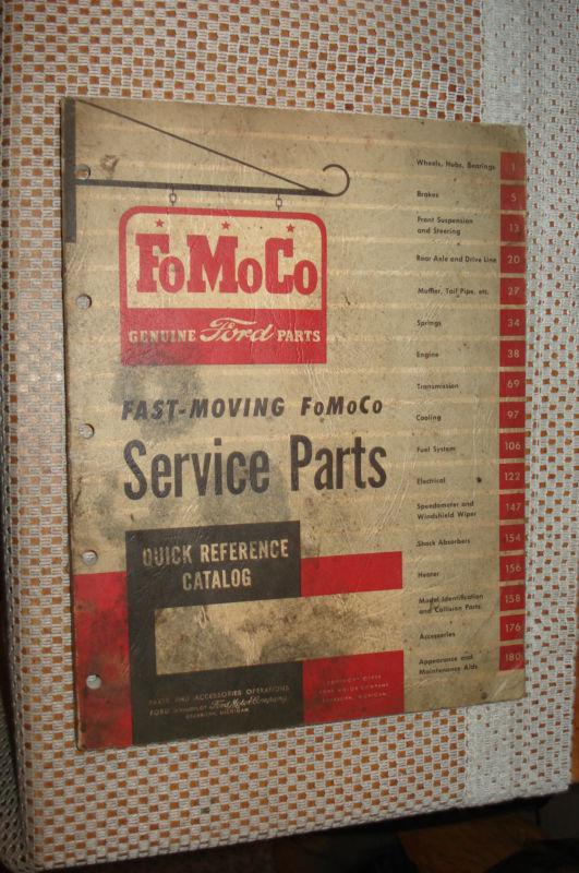 1935-1959 ford fast moving parts catalog orig. fomoco book !