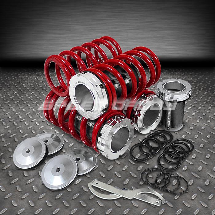 Front+rear aluminum 0-3" scaled coilover spring kit 95-99 maxima a32 vq30de red