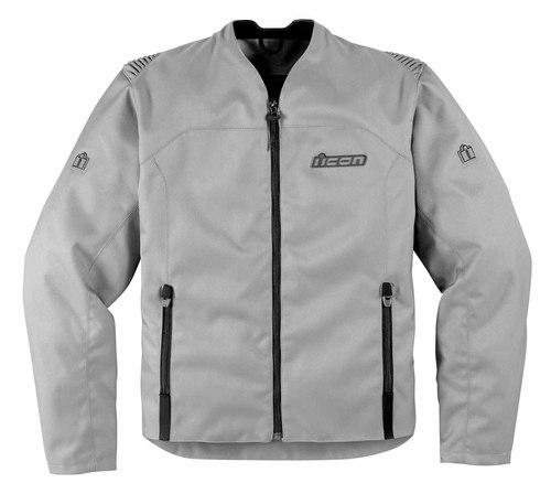 New icon device adult textile jacket, gray, large/lg