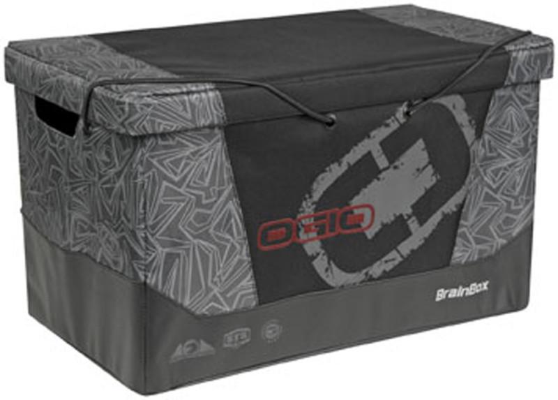 Ogio brain box helmet/neckbrace/gloves storage bag,grangler/grey/red12"hx20wx12d