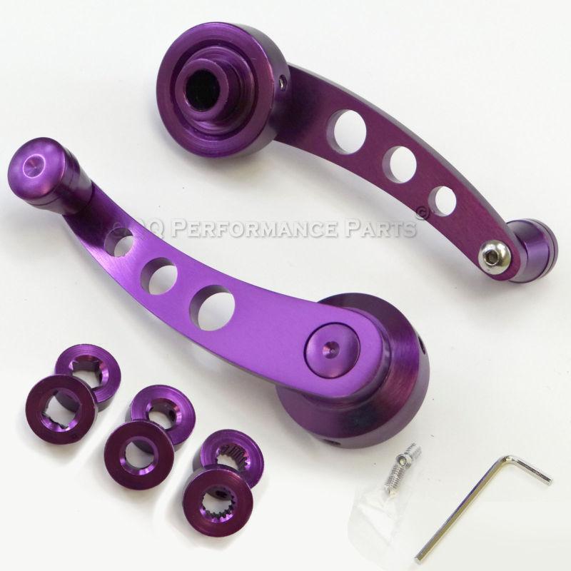 Aluminum window crank winder door hendele kit left right purple