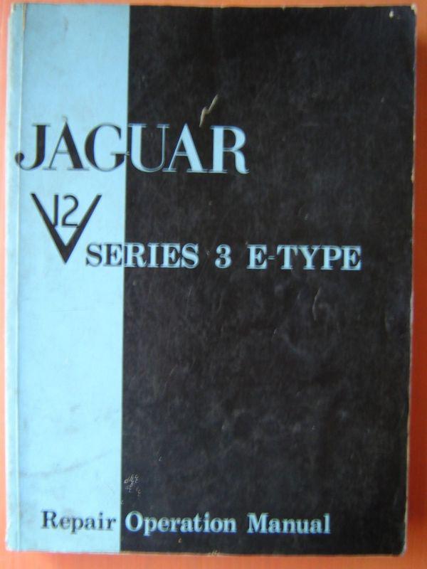 Jaguar xke v12 series iii factory original workshop manual