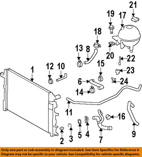 Dodge oem 68004816aa radiator-radiator clamp