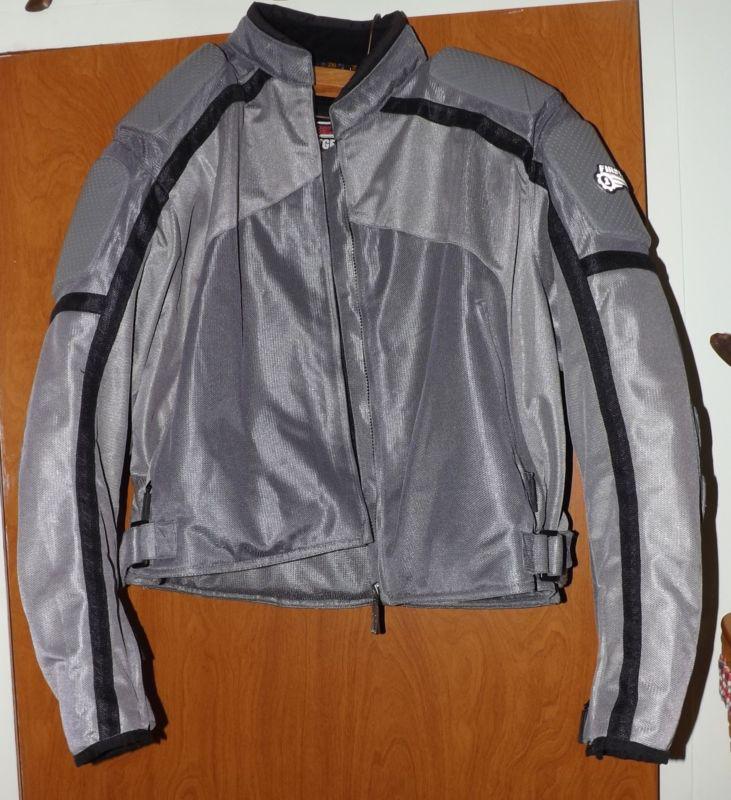 Firstgear women's contour mesh jacket - size xxl 2xl - gray n black