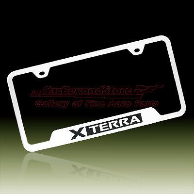 Nissan xterra chrome stainless steel license plate frame, lifetime warranty