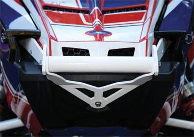 Racewerx front bumper pol wht s/m 101-400-fb-wh
